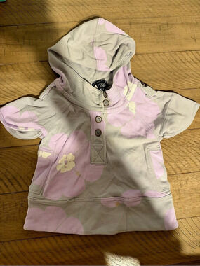 Little Marc Jacobs Floral Hooded Shirt Girls Size 2